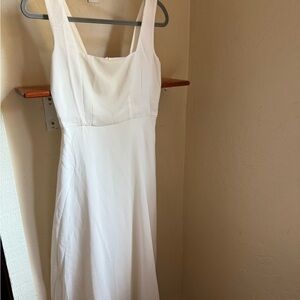 Chic White Strapless Dress